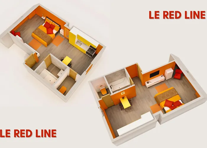 Appartamento Le Red Line I Netflix I Billard I Wifi I Parking I Centre-ville - Cosy & Confort *
